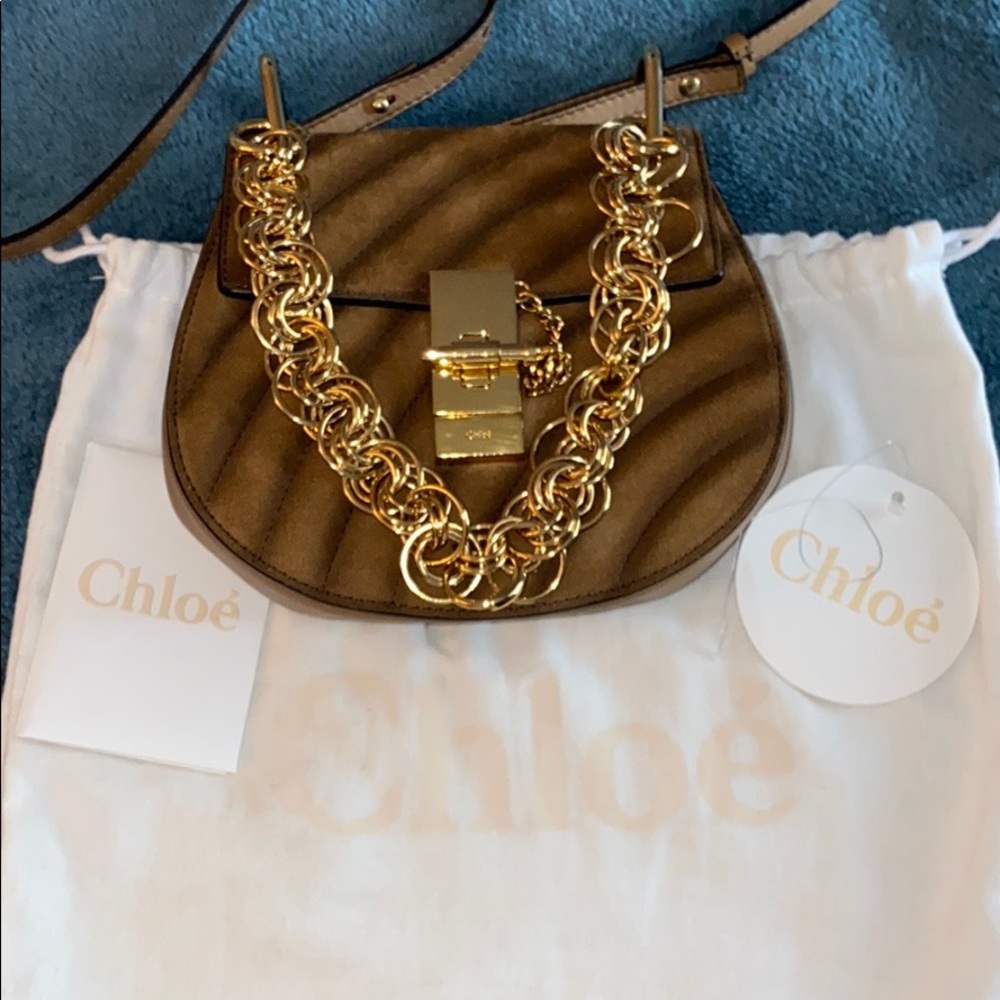 Chloe small drew leather